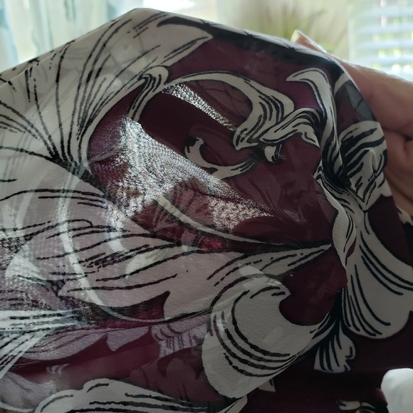 ALFANI TUNIC W/SHEER LONG SLEEVES SZ M - Picture 5 of 8